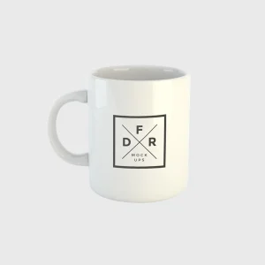 White Print Mug